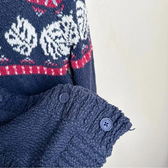 Tommy Bahama Womens  Xsmall Tropical Fair Isle Cardigan Ocean Deep - Picture 11 of 16